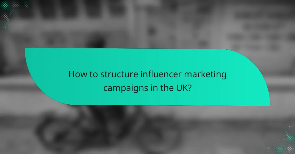 How to structure influencer marketing campaigns in the UK?